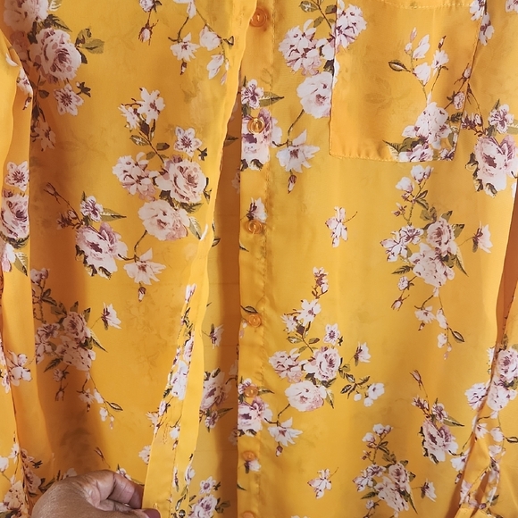 Rue21 Yellow Floral Tunic Top - Picture 5 of 6